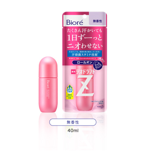 비오레 데오도란트Z 롤온 무향료 40ml