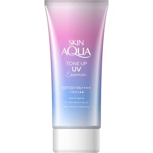 스킨아쿠아 톤업 UV 에센스 80g SPF50＋/PA＋＋＋＋ 라벤더 컬러 투명감