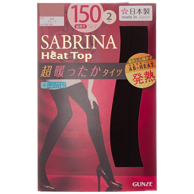 [스타킹]GUNZE 군제 SABRINA 하이츠 heat 150데니어