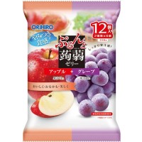 오리히로 곤약젤리 파우치 애플+그레이프 20g×12개입