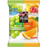 오리히로 곤약젤리 파우치 마스카트+오렌지 20g×12개입