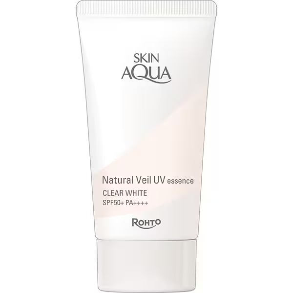 스킨아쿠아 내추럴 베일 UV 에센스 클리어 화이트 50g SPF50＋/PA＋＋＋＋ (노 케미컬 투명 톤업)