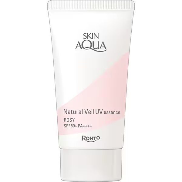 스킨아쿠아 내추럴 베일 UV 에센스 로즈 50g SPF50＋/PA＋＋＋＋ (노 케미컬 자연 혈색감)